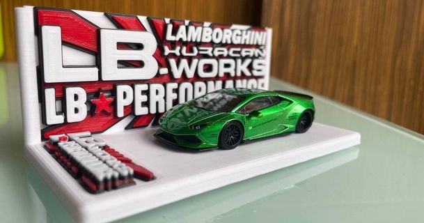 mini gt lb Lamborghini Huracan Görüntüle temel gigapenguen indir Bedava stl model printablescom 3d modeller oyuncaklar oyunlar Araçlar lbperformans özgürlük yürüyüşü minigt 3d print model - Mito3D