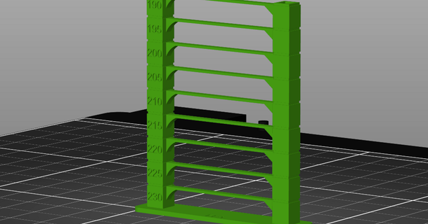 small quick temperature tower stl mmu anachronist download free model printablescom 3d models printers test calibration filamentjamming 3d print model - Mito3D