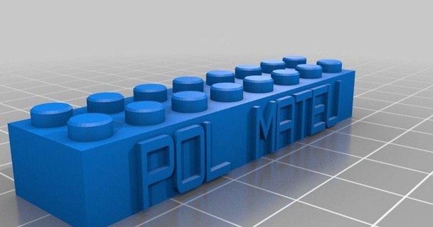 personalizado Lego bloquear collar llavero carlesmo descargar gratis stl modelo imprimiblescom 3d modelos juguetes juegos edificio 3d print model - Mito3D