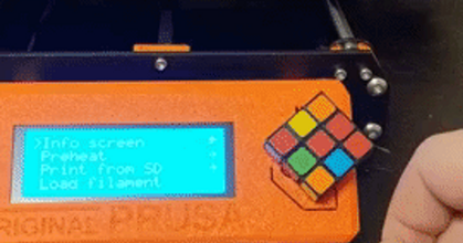 Rubik'ler küp topuz Prusa i3 mk3 redkb indir Bedava stl model printablescom 3d modeller yazıcılar yükseltmeler prusai3 prusai3mk3 3d print model - Mito3D
