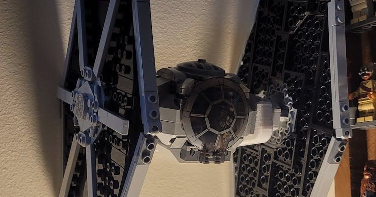 Lego star savaşlar kravat dövüşçü binmek saat tamircisi indir Bedava stl model printablescom 3d modeller Sanat tasarım wall mounted gemi Yıldız Savaşları dövüşçüsü duvara monte 3D print model - Mito3D