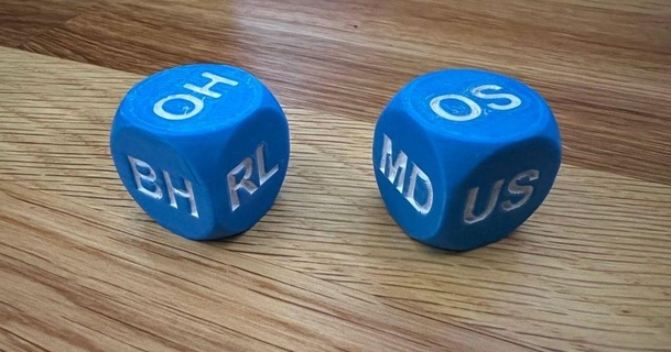 disc golf dice kcarhart download free stl model printablescom 3d models sports & outdoor die discgolf 3d print model - Mito3D