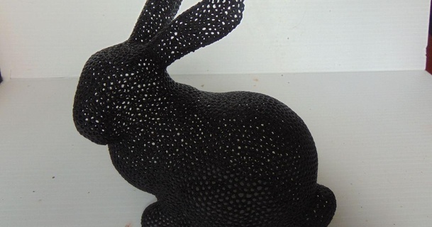 voronoi bunny north 3d printing services download free stl model printablescom models art & design sculptures rabbit 3d print model - Mito3D