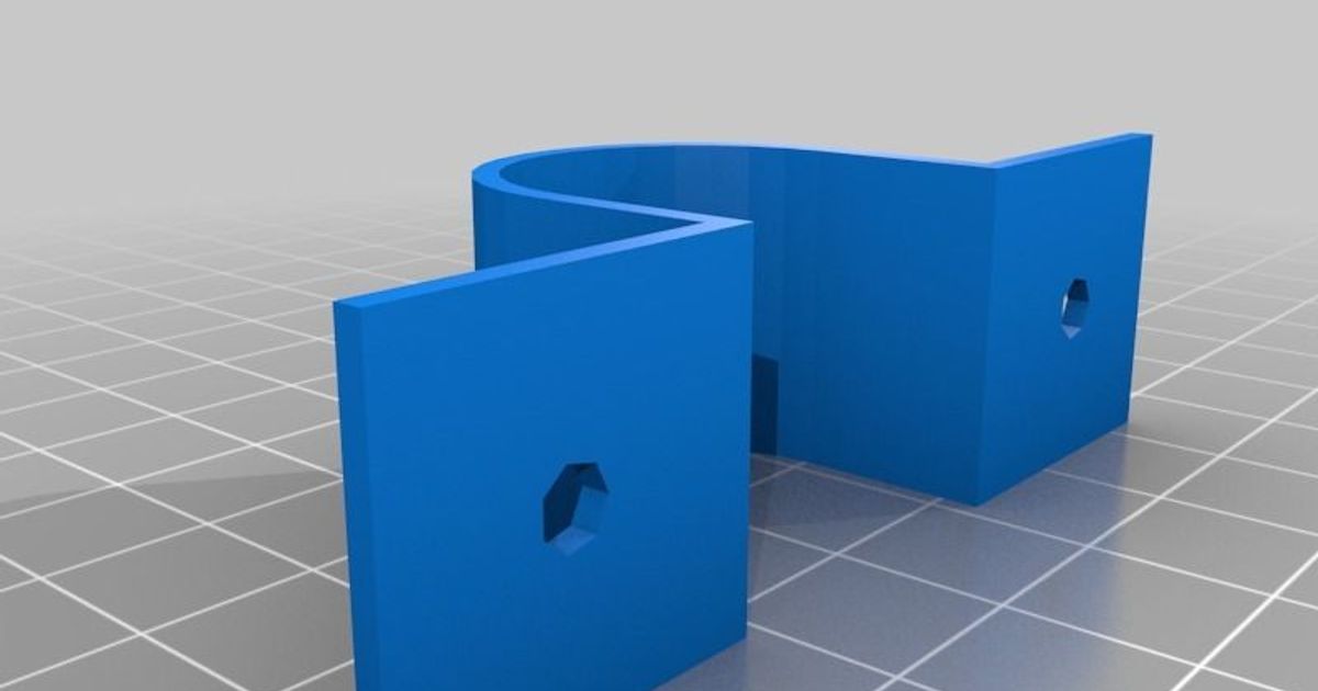 parametric pipe saddle clamp shane graber download free stl model printablescom 3d models hobby & makers ideas hanger pvc 3D print model - Mito3D