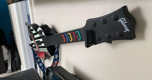 orizzontale chitarra eroe parete montare infusione Scarica gratuito stl modello printablescom 3d Modelli domestico ufficio 3d print model - Mito3D