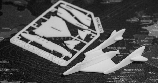 spaceshiptwo kit card nakozen download free stl model printablescom 3d models gadgets bauble christmas galactic gift 3d print model - Mito3D