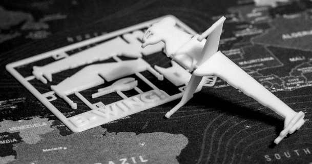 b wing kit cartão nakozen baixar livre stl modelo printablescom 3d modelos aparelhos montagem necessária bugiganga bwing 3d print model - Mito3D