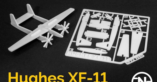 Hughes xf 11 Kit Karte Nakozen download frei stl Modell Printablescom 3d Modelle Gadgets Flugzeug Montage erforderlich Flieger 3d print model - Mito3D