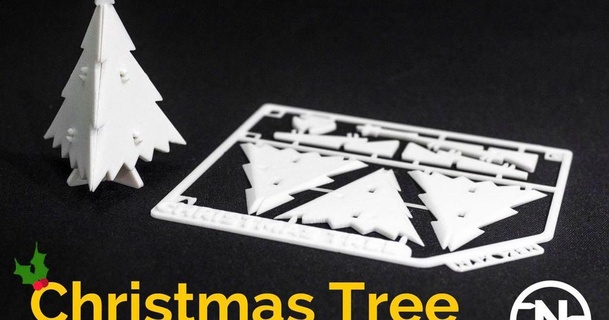 Navidad árbol equipo tarjeta nakozen descargar gratis stl modelo imprimiblescom 3d modelos estacional diseños invierno años montaje requiere ensamblaje chuchería 3d print model - Mito3D