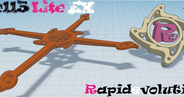 re115 lite - rapidevolution 115mm 3 printpick fpv frame 24kjames download free stl model printablescom 3d models hobby & makers ideas 13mm 1slipo babytooth diy diydrones 3d print model - Mito3D