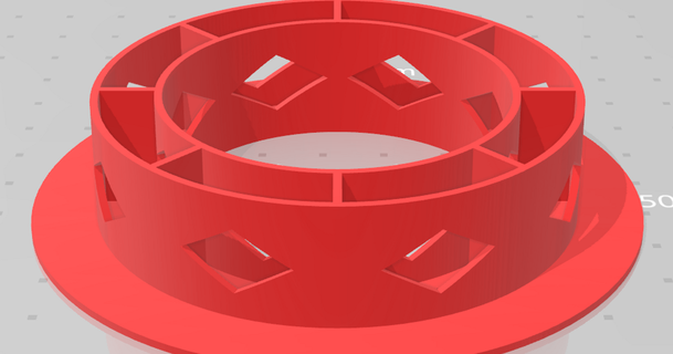 customizable filament spool hole reducer adam3654 download free stl model printablescom 3d models printers accessories 3d print model - Mito3D