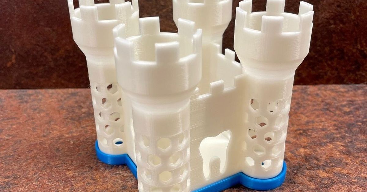 diş kalesi fırçası Kulp destek dişli kilidi zahnb aa indir Bedava stl model printablescom 3d modeller ev halkı banyo kale Schloss tutacağı 3D print model - Mito3D