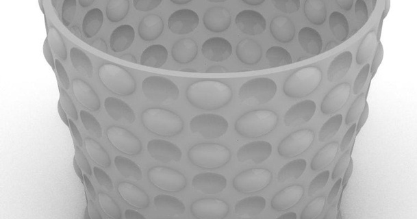 flowerpot spherical pattern mstejska download free stl model printablescom 3d models household outdoor & garden pot 3d print model - Mito3D