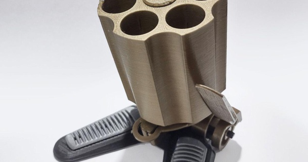 mecânico revólver organizador thelaguna baixar livre stl modelo printablescom 3d modelos casa equipamento arma fogo porta canetas escova dente 3d print model - Mito3D