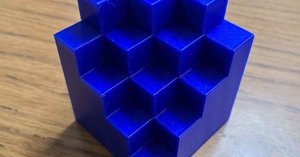 optical illusion cube stanhubrio download free stl model printablescom 3d models art & design designs 3d print model - Mito3D