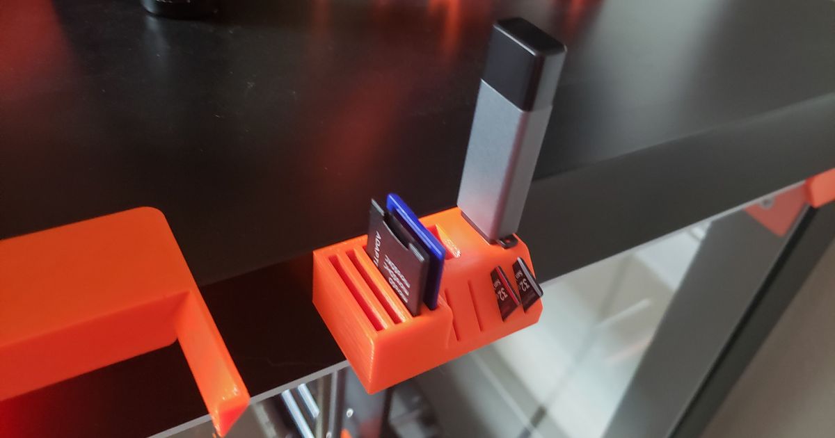 usb sd card holder bluefalcon1066 download free stl model printablescom 3d models printers accessories 3D print model - Mito3D