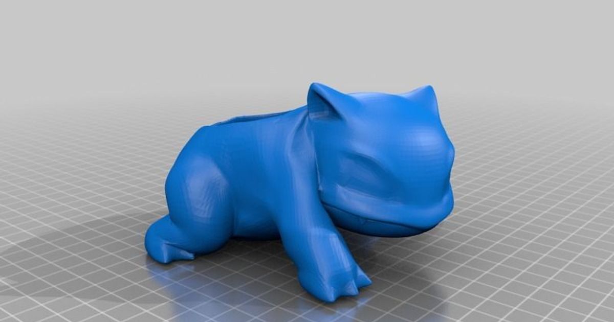 Ivysaur plantador j0ckinjz baixar livre stl modelo printablescom 3d modelos casa ar jardim bulbasauro plantar Pokémon 3D print model - Mito3D