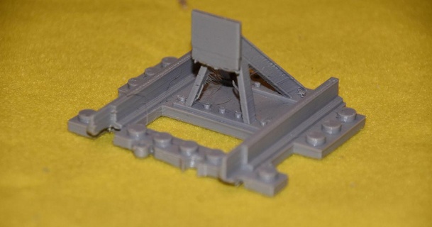 butoir camino entrenar Lego caca descargar gratis stl modelo imprimiblescom 3d modelos juguetes juegos edificio carril 3d print model - Mito3D