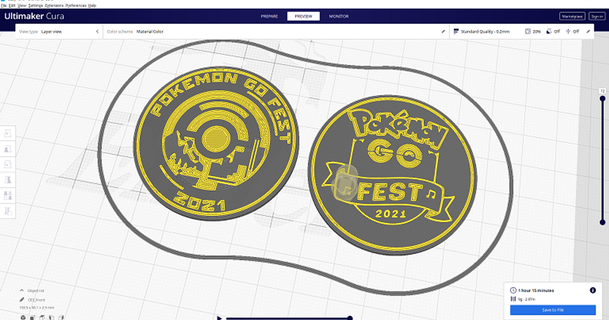 pokemon fest 2021 - coin 808asher download free stl model printablescom 3d models art & design 2d plates logos gofest gofest2021 pokemongo pokemons 3d print model - Mito3D