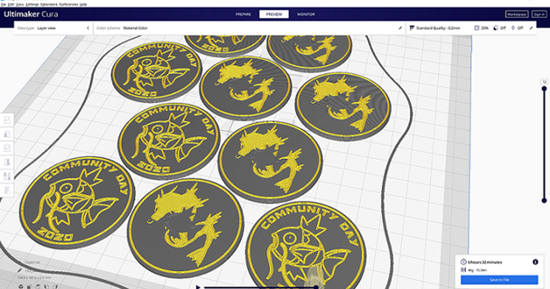 pokemon community day 31 coin - magikarp 808asher download free stl model printablescom 3d models art & design 2d plates logos communityday gyrados 3d print model - Mito3D