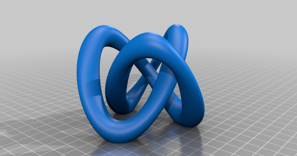 trefoil knot download free stl model printablescom 3d models art & design designs trefoilknot 3d print model - Mito3D