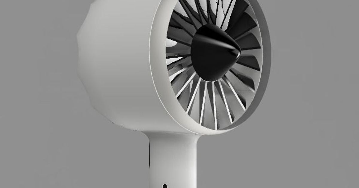 turboréacteur bureau ventilateur bostwickenator Télécharger libre stl modèle imprimablescom 3d modèles Ménage Bureau moteur d'avion rotor rs550 3D print model - Mito3D