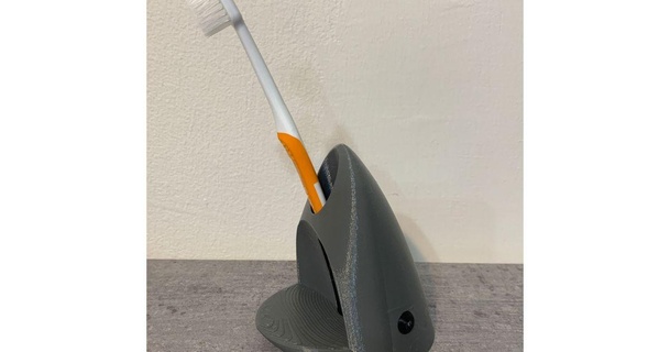 squalo bocca spazzolino titolare supporto mun Scarica gratuito stl modello printablescom 3d Modelli domestico bagno 3d print model - Mito3D