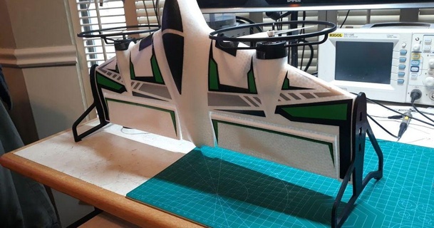 x-vert wing landing gear replacement kisssys download free stl model printablescom 3d models hobby & makers rc robotics efl1805 xvert 3d print model - Mito3D