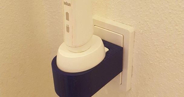 toothbrush holder oral brian download free stl model printablescom 3d models household bathroom 3d print model - Mito3D