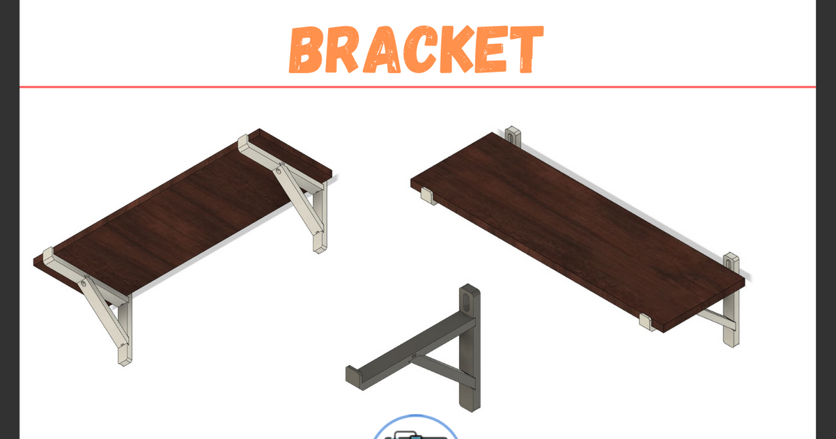 ağır görev raf 235x20mm biriktirmek Kulp destek wikizel indir Bedava stl model printablescom 3d modeller ev halkı dekor filament rafı makara tutucusu desteği biriktirici 3D print model - Mito3D