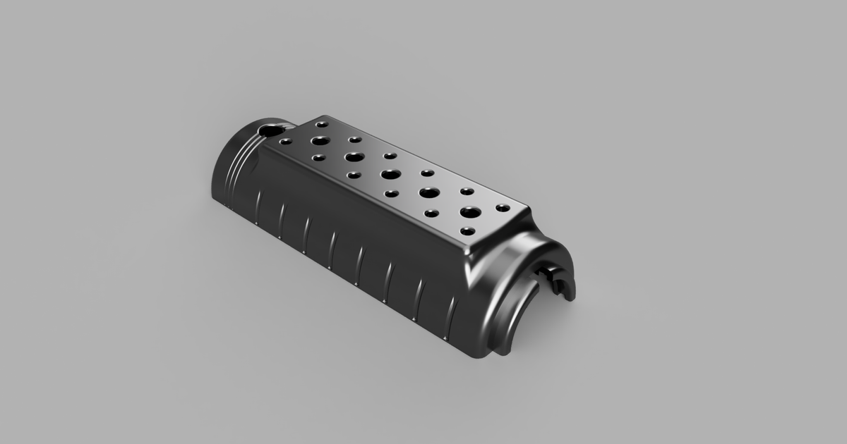 airsoft m4 brick battery handguard pentonit download free stl model printablescom 3d models sports & outdoor m4handguard batteryhandguard 3D print model - Mito3D