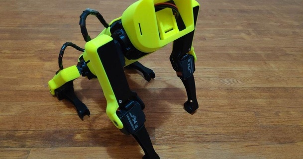 Spotmicro v2 Nahuel indir Bedava stl model printablescom 3d modeller hobi yapımcılar rc robotik köpek ahududu robot servolar yer 3d print model - Mito3D