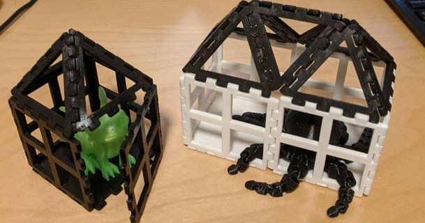 expandable monster cage download free stl model printablescom 3d models toys & games building buildingblocks buildingtoys snaptogether 3d print model - Mito3D