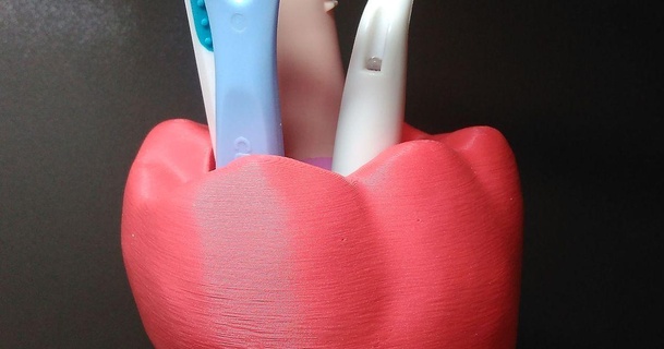 cepillo dientes estante soporte Thorin roblense descargar gratis stl modelo imprimiblescom 3d modelos casa baño 3d print model - Mito3D