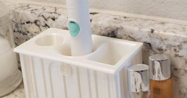 Sanat deko diş fırçası Kulp destek delik kablo bannatyne indir Bedava stl model printablescom 3d modeller ev halkı banyo artdeco şık tuvalet 3d print model - Mito3D
