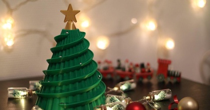 mármol Navidad árbol shoki3d descargar gratis stl modelo imprimiblescom 3d modelos juguetes juegos juguete animado Decoraciones navidad decoración 3d print model - Mito3D