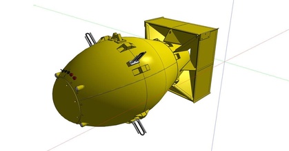 Fett atomar Bombe Anzeige Modell Khattum yahoocom download frei stl Printablescom 3d Modelle Kostüme Zubehör Requisiten 3d print model - Mito3D