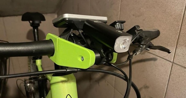 bicicleta lámpara soporte zabson descargar gratis stl modelo imprimiblescom 3d modelos Deportes aire libre 3d print model - Mito3D