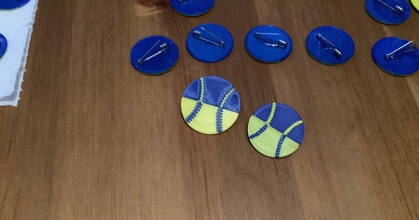ua baseball softball pin karolina klempirova download free stl model printablescom 3d models art & design 2d plates logos badge charity 3d print model - Mito3D