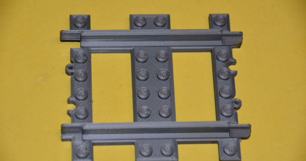 rail rectiligne compatible lego 1 2 63mm Pooped Télécharger libre stl modèle imprimablescom 3d modèles jouets Jeux bâtiment train 3d print model - Mito3D