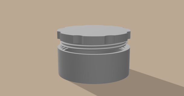 jar lid - 60ml mbprint download free stl model printablescom 3d models household bathroom 3d print model - Mito3D