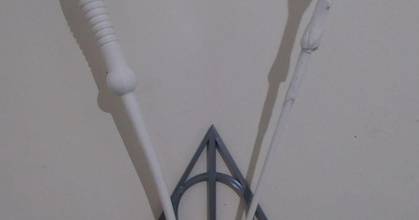 harry potter wall-mounted 5-wand holder abumaia download free stl model printablescom 3d models costumes & accessories props 3d print model - Mito3D