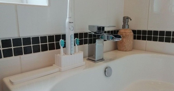 toothbrush holder sparkymarky800 download free stl model printablescom 3d models household bathroom 3d print model - Mito3D