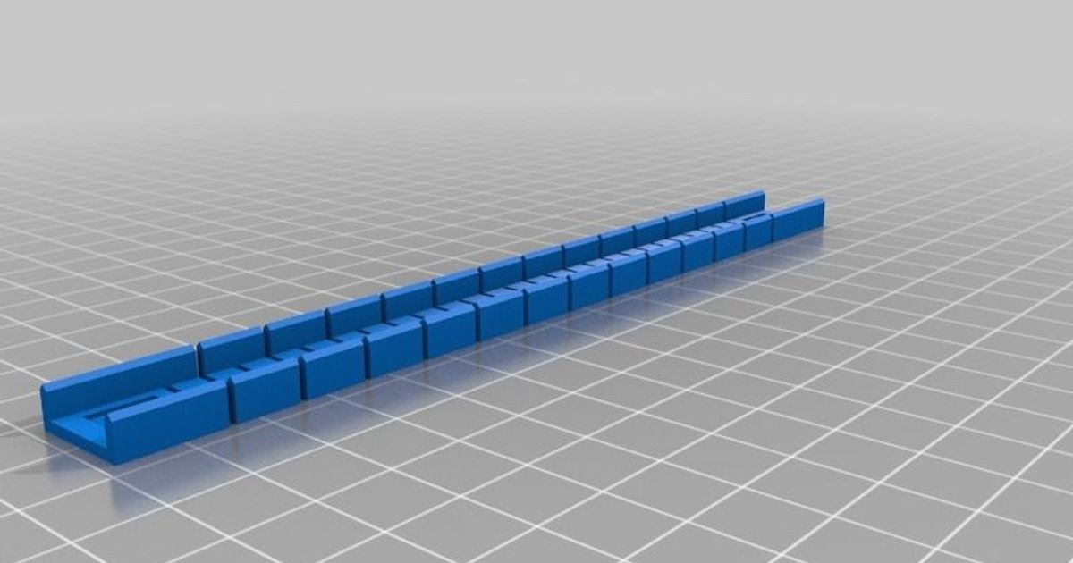 fischertechnik compatible flex rail flexschiene 155mm phabermehl download free stl model printablescom 3d models toys & games building 3D print model - Mito3D