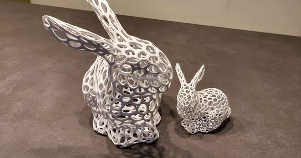 Voronoi Paskalya bunny rabbit osterhase bernd indir Bedava stl model printablescom 3d modeller ev halkı dekor tavşan Tavşanı hase osterdekoration 3d print model - Mito3D