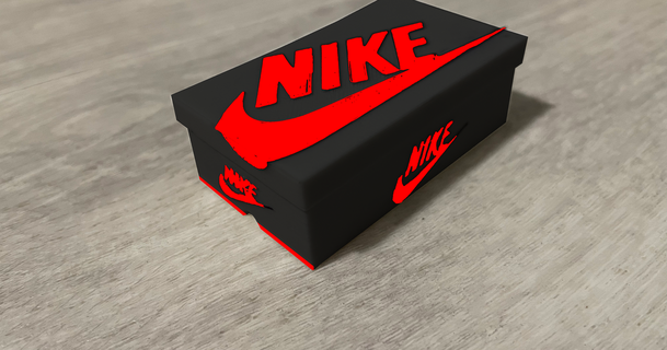Nike Jordan 1 boîte donné Télécharger libre stl modèle imprimablescom 3d modèles mode Hommes Air jordan1 jordanbox 3d print model - Mito3D