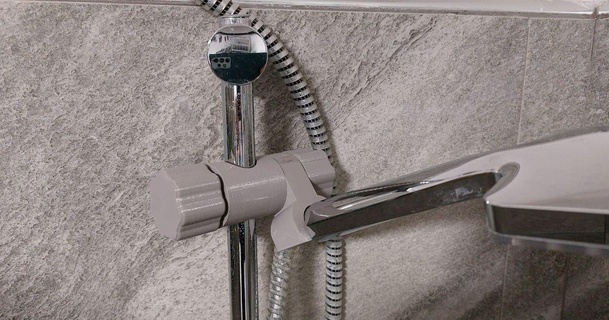 strong shower holder wradis download free stl model printablescom 3d models household bathroom 3d print model - Mito3D