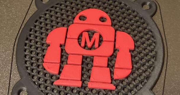 Makerfaire make magazine hoparlör ızgara 100mm 3dnerdcave indir Bedava stl model printablescom 3d modeller hobi yapımcılar müzik koruma Makerbot 3d print model - Mito3D