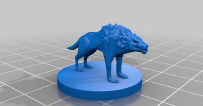 hell hound mz4250 download free stl model printablescom 3d models toys & games board dnd dog doggo doggy 3d print model - Mito3D