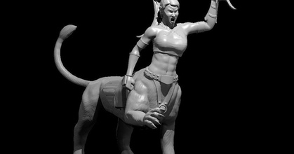 lamia mz4250 download free stl model printablescom 3d models toys & games board centaur dnd lion pathfinder sphynx 3d print model - Mito3D